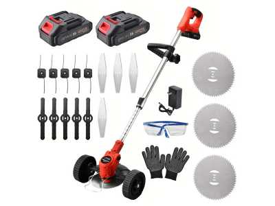 The Wireless Electric Lawn Mower Is Equipped with A Battery and 17 Blades, Suitable for Different Scenarios 1420