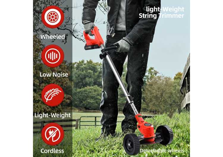 The Wireless Electric Lawn Mower Is Equipped with A Battery and 17 Blades, Suitable for Different Scenarios 1420